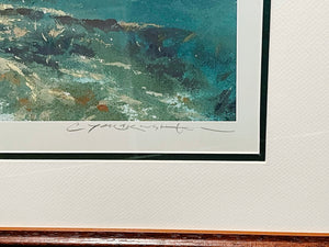 Chance Yarbrough - Saltwater Silversides - Lithograph AP - Tarpon - Brand New Custom Sporting Frame  *** FALL SPECIAL  ***