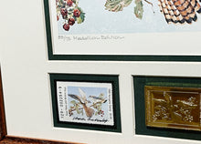 Load image into Gallery viewer, Charles Beckendorf - 1988 Texas Non-Game Medallion Edition Stamp Print With Double Stamps - Brand New Custom Sporting Frame