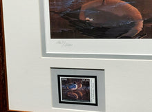 Load image into Gallery viewer, Daniel Smith 1991 National Fish &amp; Wildlife Association Stamp Print With Double Stamps - Brand New Super Custom Sporting Frame