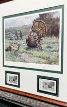 Load image into Gallery viewer, David Drinkard - 1994 Texas Turkey Stamp Print With Stamp - Brand New Custom Sporting Frame
