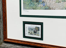 Load image into Gallery viewer, David Drinkard - 1994 Texas Turkey Stamp Print With Double Stamps - Brand New Custom Sporting Frame