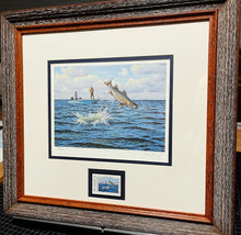 Load image into Gallery viewer, David Drinkard - 2007 Texas Saltwater Stamp Print With Stamp - Brand New Custom Sporting Frame
