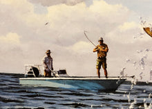 Load image into Gallery viewer, David Drinkard - 2007 Texas Saltwater Stamp Print With Stamp - Brand New Custom Sporting Frame