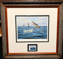 Load image into Gallery viewer, David Drinkard - 2007 Texas Saltwater Stamp Print With Stamp - Brand New Custom Sporting Frame