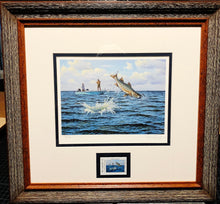 Load image into Gallery viewer, David Drinkard 2007 Texas Saltwater Stamp Print With Stamp - Brand New Custom Sporting Frame