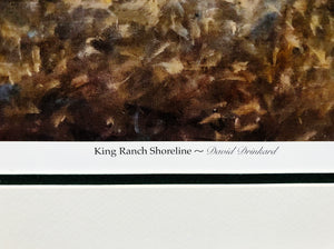 David Drinkard King Ranch Shoreline Lithograph - Brand New Custom Sporting Frame
