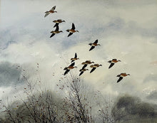 Load image into Gallery viewer, David Hagerbaumer - Widgeon Pitchin&#39; In - Original Acrylic Painting - Brand New Custom Sporting Frame
