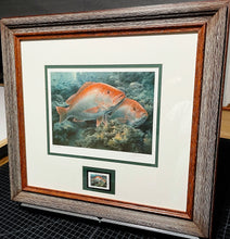 Load image into Gallery viewer, Diane Rome Peebles - 2000 Coastal Conservation Association CCA Stamp Print With Stamp - Brand New Custom Sporting Frame
