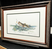 Load image into Gallery viewer, Don Breeden - Spooked - Speckled Trout&quot; GiClee Quarter Sheet - Brand New Custom Sporting Frame