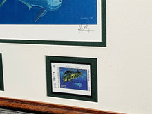Load image into Gallery viewer, Don Ray 1997 Texas Saltwater Stamp Print With Double Stamps - Brand New Super Custom Sporting Frame