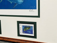 Load image into Gallery viewer, Don Ray - 1997 Texas Saltwater Stamp Print With Double Stamps - Brand New Custom Sporting Frame