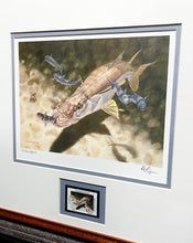Load image into Gallery viewer, Don Ray 1999 Coastal Conservation Association CCA Stamp Print With Stamp - Brand New Super Custom Sporting Frame