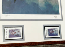 Load image into Gallery viewer, Don Ray - 2004 Texas Saltwater Stamp Print With Double Stamps - Brand New Custom Sporting Frame