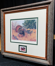 Load image into Gallery viewer, Eldridge Hardie - 2004 Texas Turkey Stamp Print With Stamp - Brand New Custom Sporting Frame