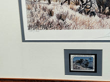 Load image into Gallery viewer, Gary Swanson 1980 Foundation For North American Wild Sheep Conservation Stamp Print With Stamp - Brand New Super Custom Sporting Frame