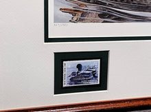 Load image into Gallery viewer, Gerald Mobley - 1985 Oklahoma Department Of Wildlife Conservation Stamp Print With Double Stamps - Brand New Custom Sporting Frame