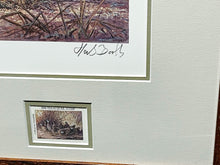 Load image into Gallery viewer, Herb Booth - 1996 Texas Quail Stamp Print With Double Stamps - Brand New Custom Sporting Frame