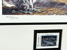 Load image into Gallery viewer, Herb Booth - 2000 Texas Saltwater Stamp Print With Stamp - Brand New Custom Sporting Frame