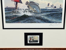 Load image into Gallery viewer, Herb Booth - 2006 Coastal Conservation Association CCA Stamp Print With Stamp - Brand New Custom Sporting Frame