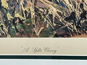 Herb Booth A Split Covey Lithograph - Brand New Super Custom Sporting Frame