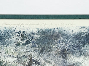 Herb Booth - A Winter Haven With Grouse Remarque - Lithograph - Brand New Custom Sporting Frame