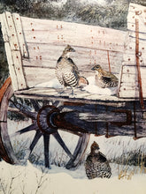 Load image into Gallery viewer, Herb Booth - A Winter Haven With Grouse Remarque - Lithograph - Brand New Custom Sporting Frame