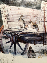 Load image into Gallery viewer, Herb Booth A Winter Haven With Grouse Remarque Lithograph - Brand New Custom Sporting Frame