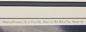 Herb Booth - Diver Island Bluebills - Lithograph AP - Brand New Custom Sporting Frame