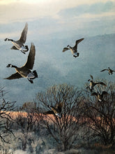 Load image into Gallery viewer, Herb Booth - Driftwood Blind - Lithograph AP - Brand New Custom Sporting Frame