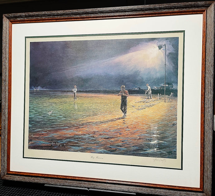 Herb Booth Hog Heaven Lithograph - Brand New Super Custom Sporting Frame