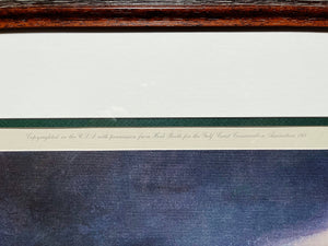 Herb Booth - Hog Heaven - Lithograph - Brand New Custom Sporting Frame