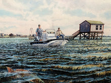 Load image into Gallery viewer, Herb Booth - Land Cut - GiClee Artist Proof - Brand New Custom Sporting Frame
