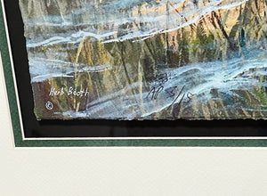 Herb Booth Land Cut GiClee Half Sheet Artist Proof - Brand New Custom Sporting Frame