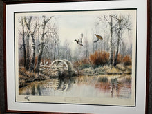 Load image into Gallery viewer, Herb Booth Mill Pond Mallards Lithograph AP W Remarque - Brand New Custom Sporting Frame