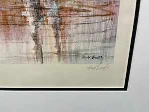 Herb Booth Mill Pond Mallards Lithograph AP W Remarque - Brand New Super Custom Sporting Frame
