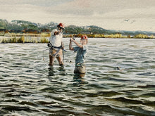 Load image into Gallery viewer, Herb Booth - And Be Ready - FS Original Watercolor Painting - Original Custom Sporting Frame