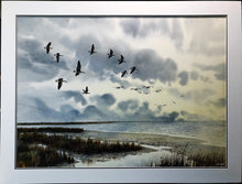 Load image into Gallery viewer, Herb Booth - Leeward Roost - Original Watercolor Painting - Brand New Custom Sporting Frame