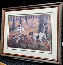 Load image into Gallery viewer, Herb Booth - Piney Woods Action - Lithograph - Brand New Custom Sporting Frame
