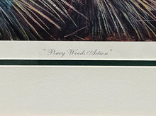 Load image into Gallery viewer, Herb Booth - Piney Woods Action - Lithograph - Brand New Custom Sporting Frame