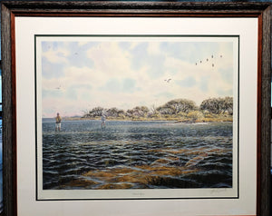 Herb Booth Sand Spots Lithograph Artist Proof - Brand New Super Custom Sporting Frame  ***  SPRING SPECIAL  ***