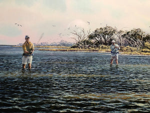Herb Booth Sand Spots Lithograph Artist Proof - Brand New Super Custom Sporting Frame  ***  SPRING SPECIAL  ***