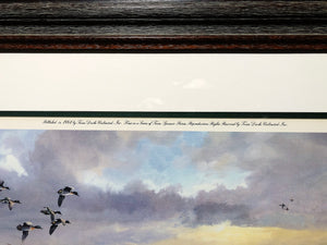 Herb Booth - Teal and Palmetto - Lithograph - Brand New Custom Sporting Frame