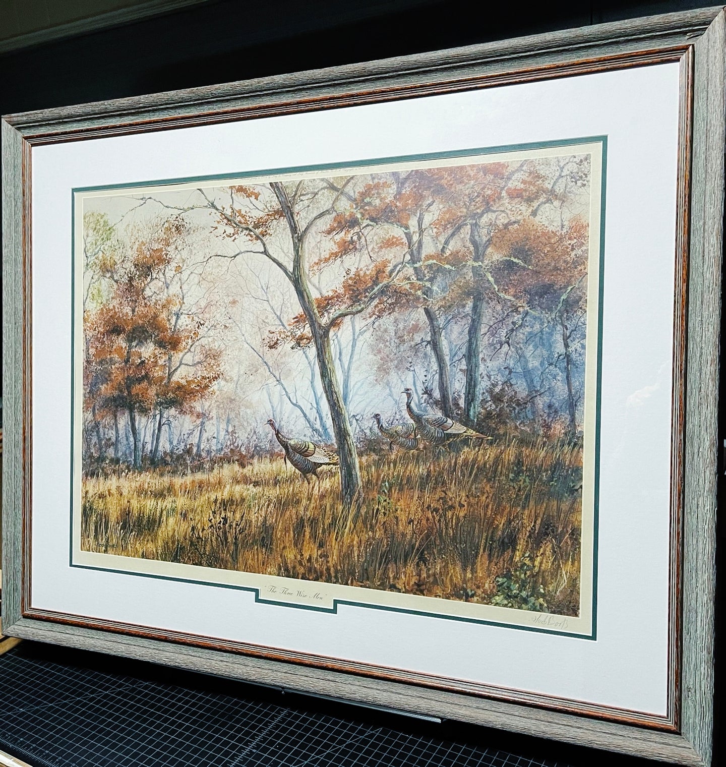 Herb Booth - Three Wise Men - Lithograph -  Brand New Custom Sporting Frame