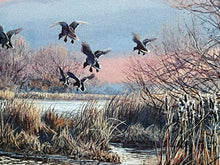 Load image into Gallery viewer, Herb Booth Wetlanders Lithograph With Mallard Remarque Coastal Conservation Association CCA - Rare Booth Remarque - Brand New Super Custom Sporting Frame