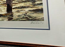 Load image into Gallery viewer, Herb Booth - Working The Edge - Lithograph - Rare Booth Remarque - Brand New Custom Sporting Frame