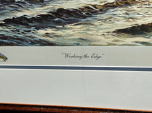 Load image into Gallery viewer, Herb Booth - Working The Edge - Lithograph - Rare Booth Remarque - Brand New Custom Sporting Frame