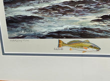 Load image into Gallery viewer, Herb Booth - Working The Edge - Lithograph - Rare Booth Remarque - Brand New Custom Sporting Frame