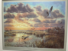 Load image into Gallery viewer, Herb Booth - Working The Shallows - Lithograph - Brand New Custom Sporting Frame