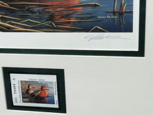 Load image into Gallery viewer, James Hautman - 1997 Texas Migratory Waterfowl Duck Stamp Print With Double Stamps - Brand New Custom Sporting Frame