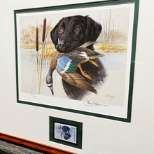 Load image into Gallery viewer, James Killen 1991 Ducks Unlimited Stamp Print With Stamp - Brand New Custom Sporting Frame